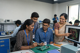 Students at PCB design lab session at EGAI